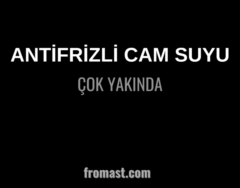 Antifrizli Cam Suyu- Kırmızı